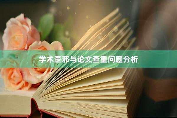 学术歪邪与论文查重问题分析